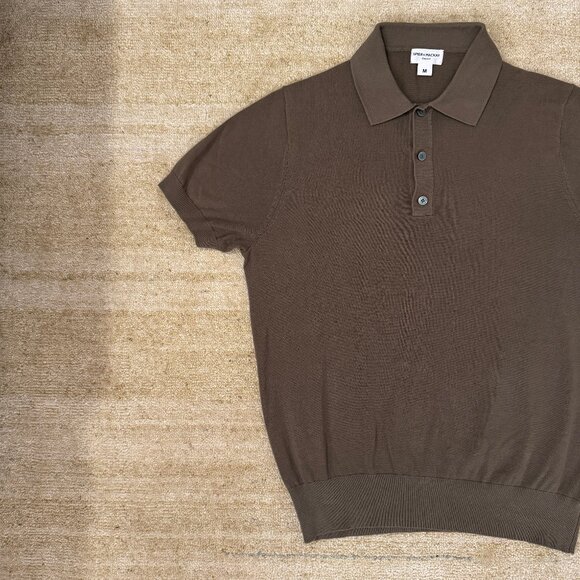Spier and Mackay Cotton Knit Polo - Size: M, Color: Olive - Picture 1 of 3